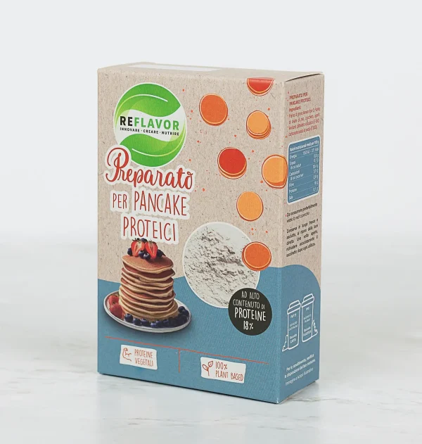 Packaging preparato pancake proteici