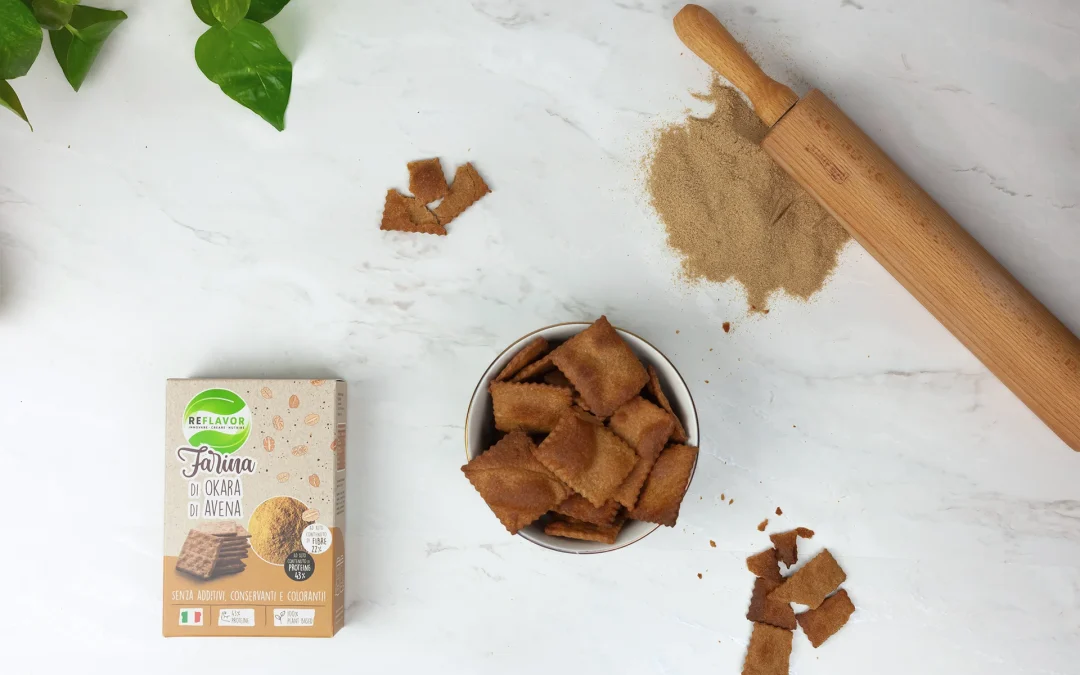 Crackers source of protein and fiber