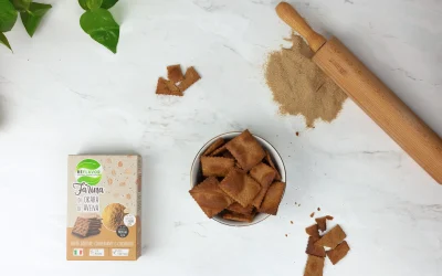 Crackers source of protein and fiber